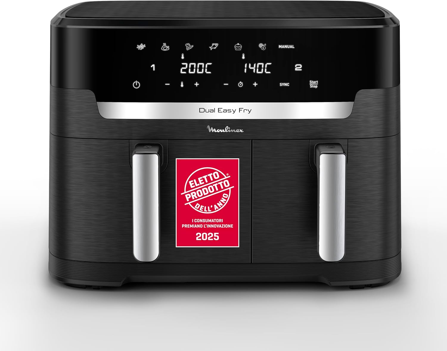 Detalle de Moulinex Dual Easy Fry XXL friggitrice ad aria 11 L 🍟