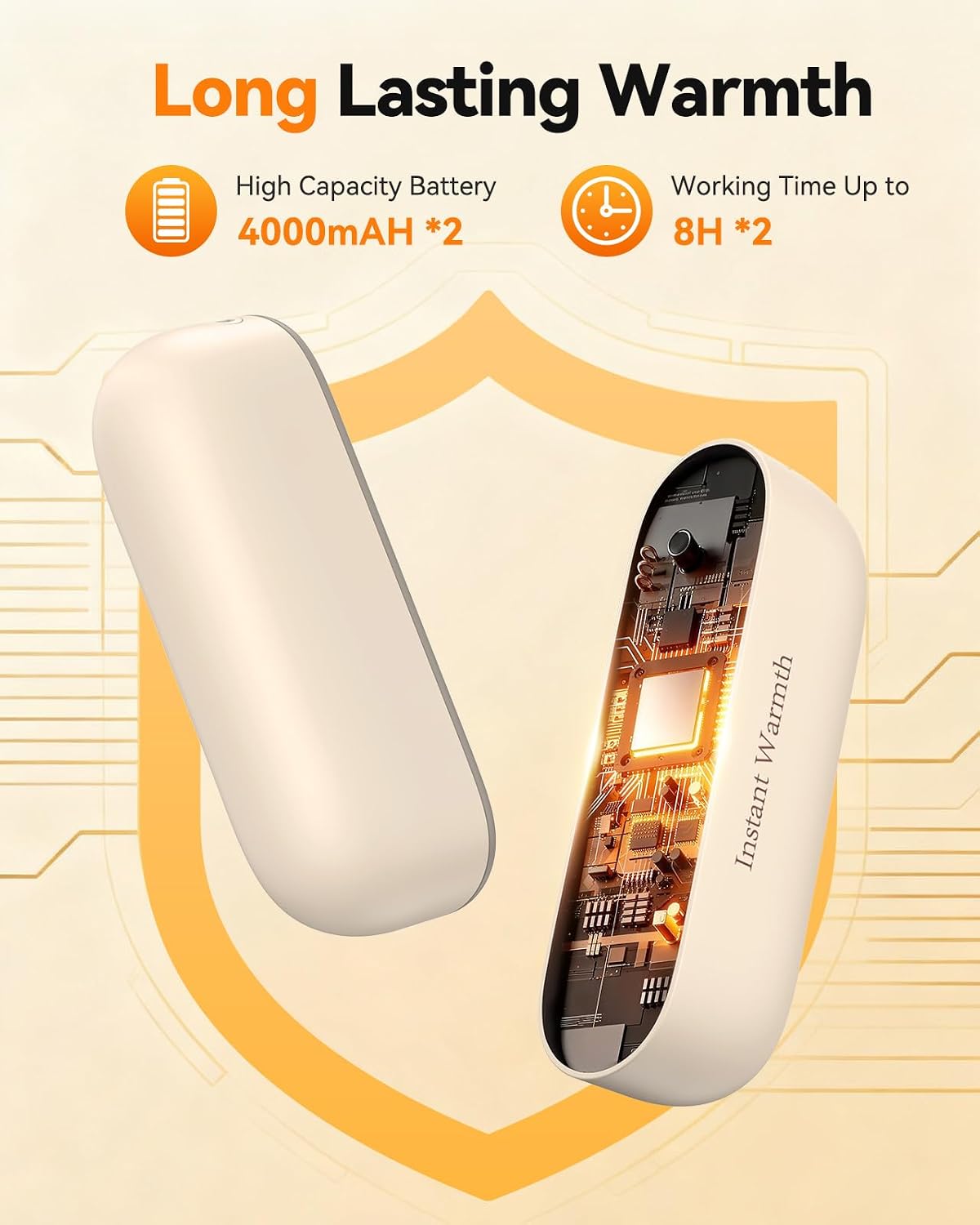 Detalle 2 de Hand Warmers Rechargeable 8000mAh