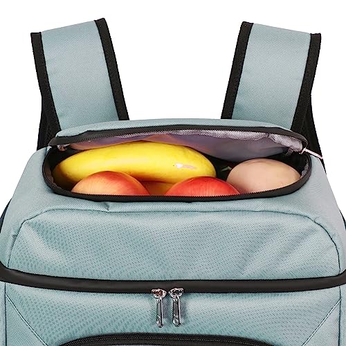 Detalle 2 de Mochila Nevera Isotérmica FUREINSTORE 27L Gris para Playa y Camping