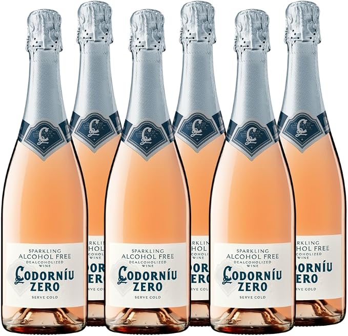 Detalle de Codorníu Zero Rosé - Pack 6 Espumoso Sin Alcohol 🍾