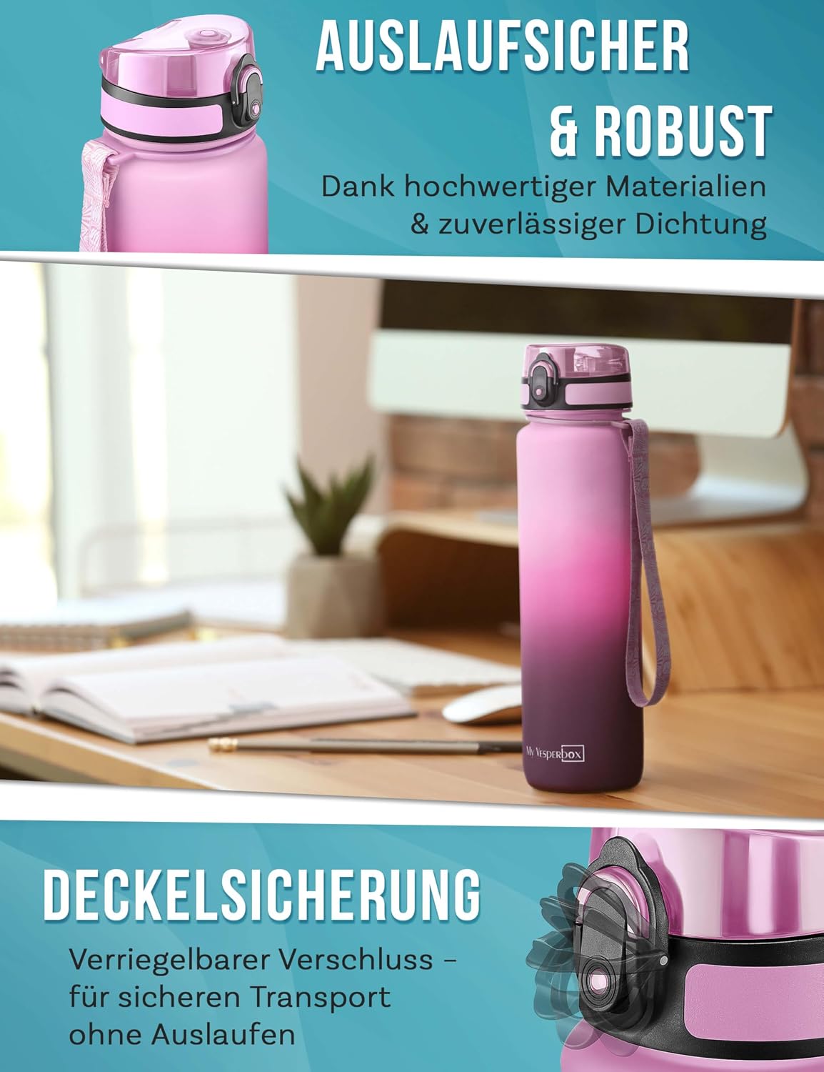 Thumbnail 2 de My Vesperbox Trinkflasche Kinder 750 ml
