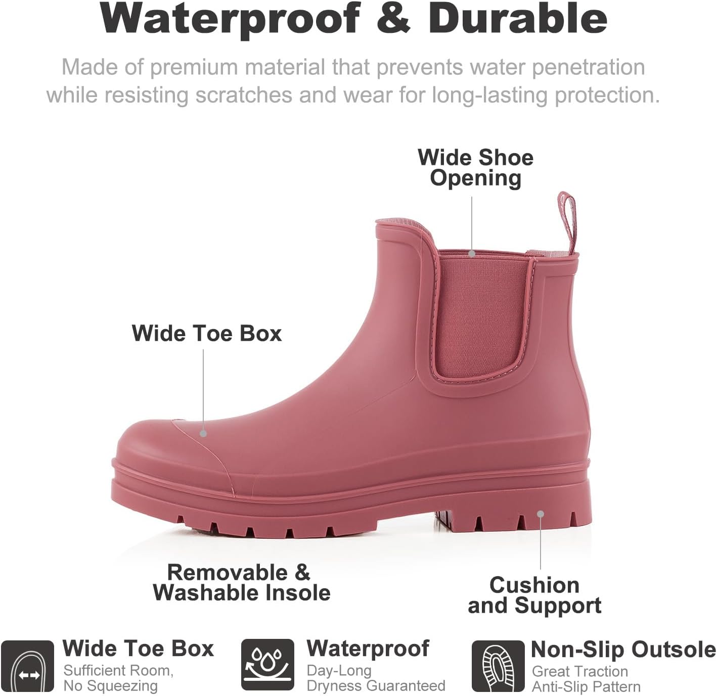 Thumbnail 6 de Planone Wide Rain Boots for Women ⚙