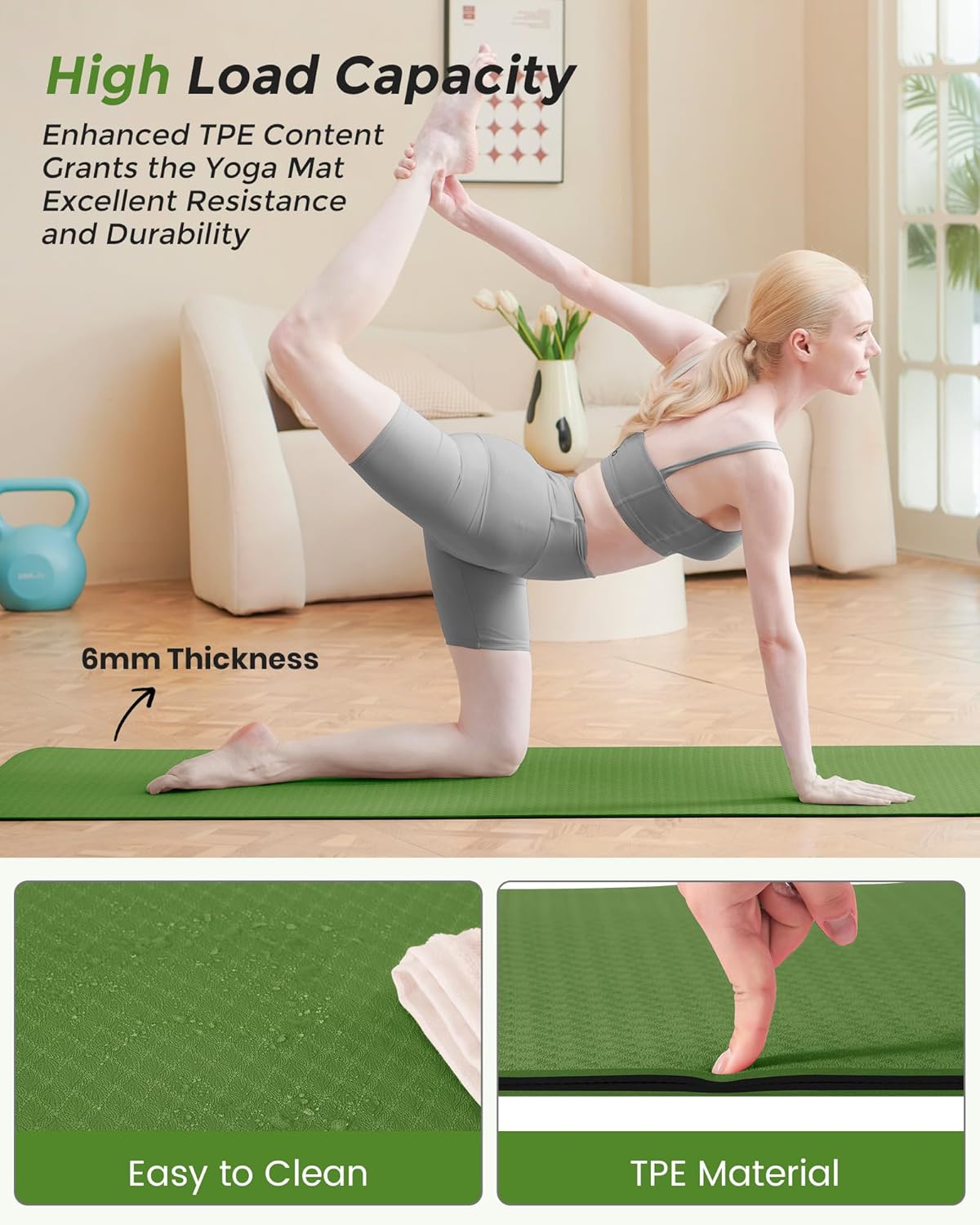 Thumbnail 4 de Oak & Tea Tappetino da yoga 183 x 61 cm