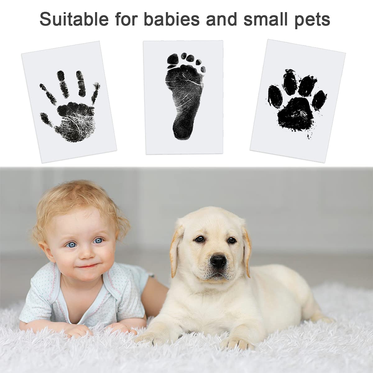 Thumbnail 1 de Nabance Baby Abdruckset 4 Stempelkissen für Hand- und Fußabdruck