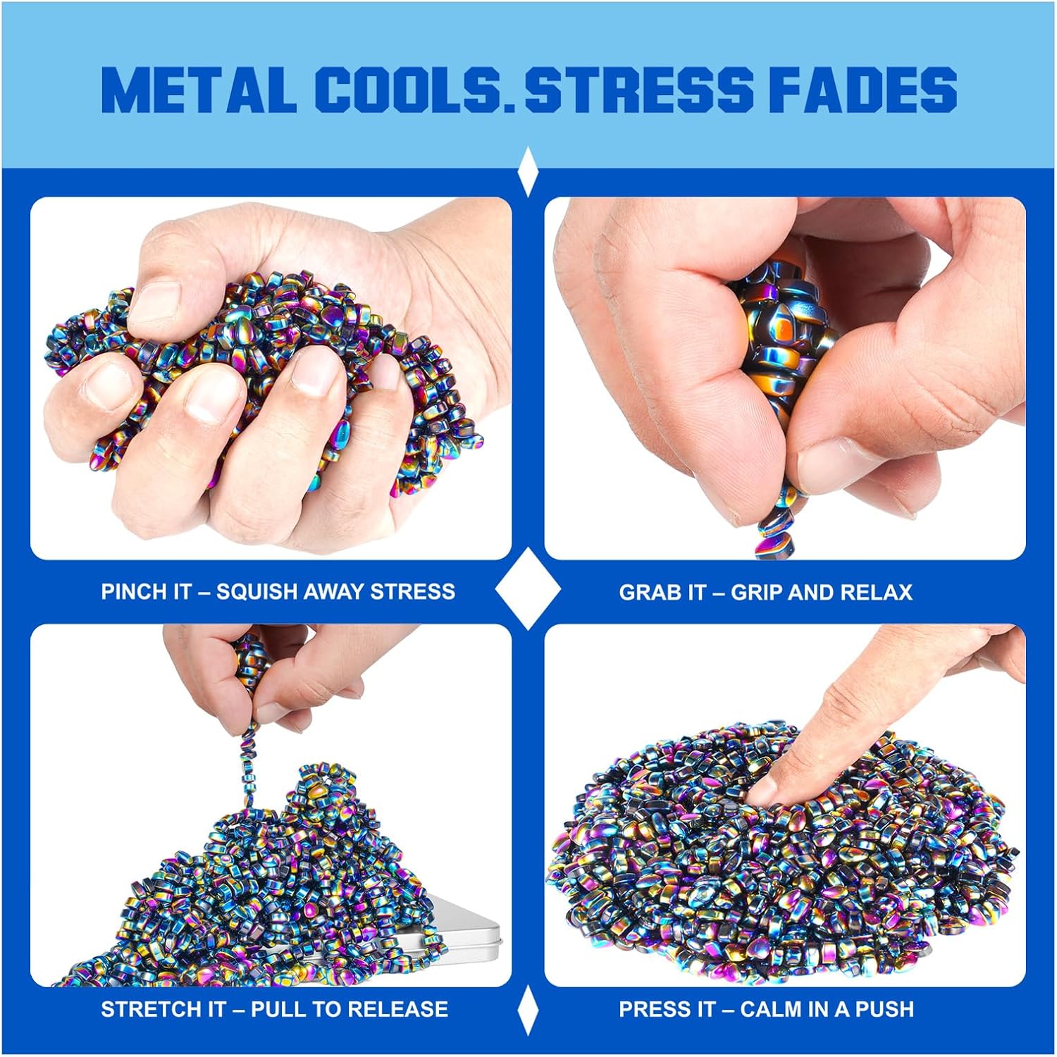 Thumbnail 3 de 1100 PCS Magnetic Putty Fidget Toys for Stress Relief 🧸