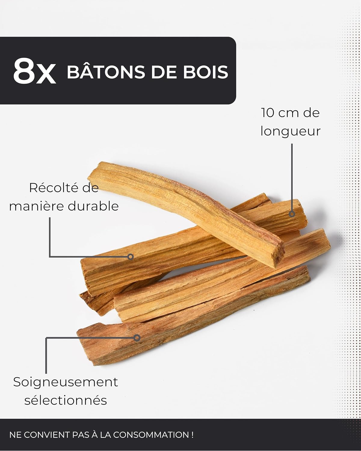 Detalle de Incensera Bois de Palo Santo 8 bâtons