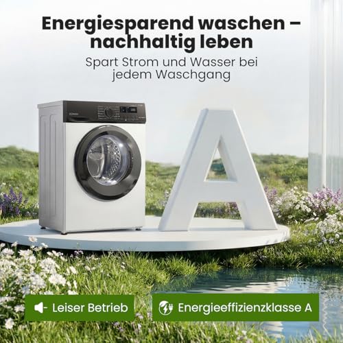 Detalle de Bomann WA 7162 Waschmaschine, 6 kg, Energieeffizienzklasse A und Invertermotor