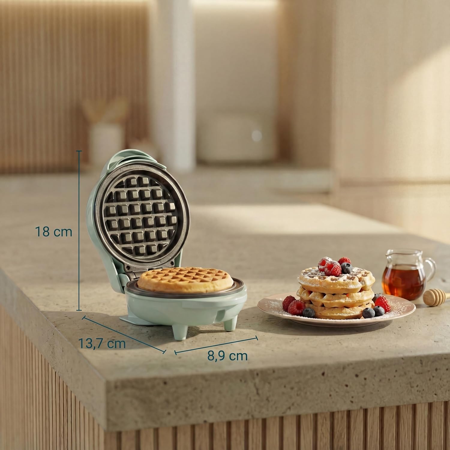 Thumbnail 2 de Bestron Mini-Waffeleisen 550 W 🧇