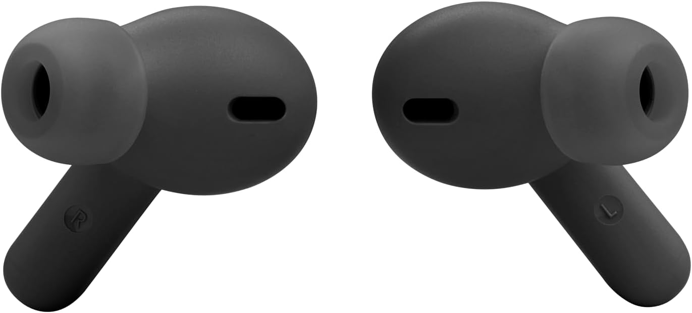Detalle de JBL Wave Beam: Écouteurs intra-auriculaires sans fil, IP54/IPX2, 32 h d’autonomie, Noir