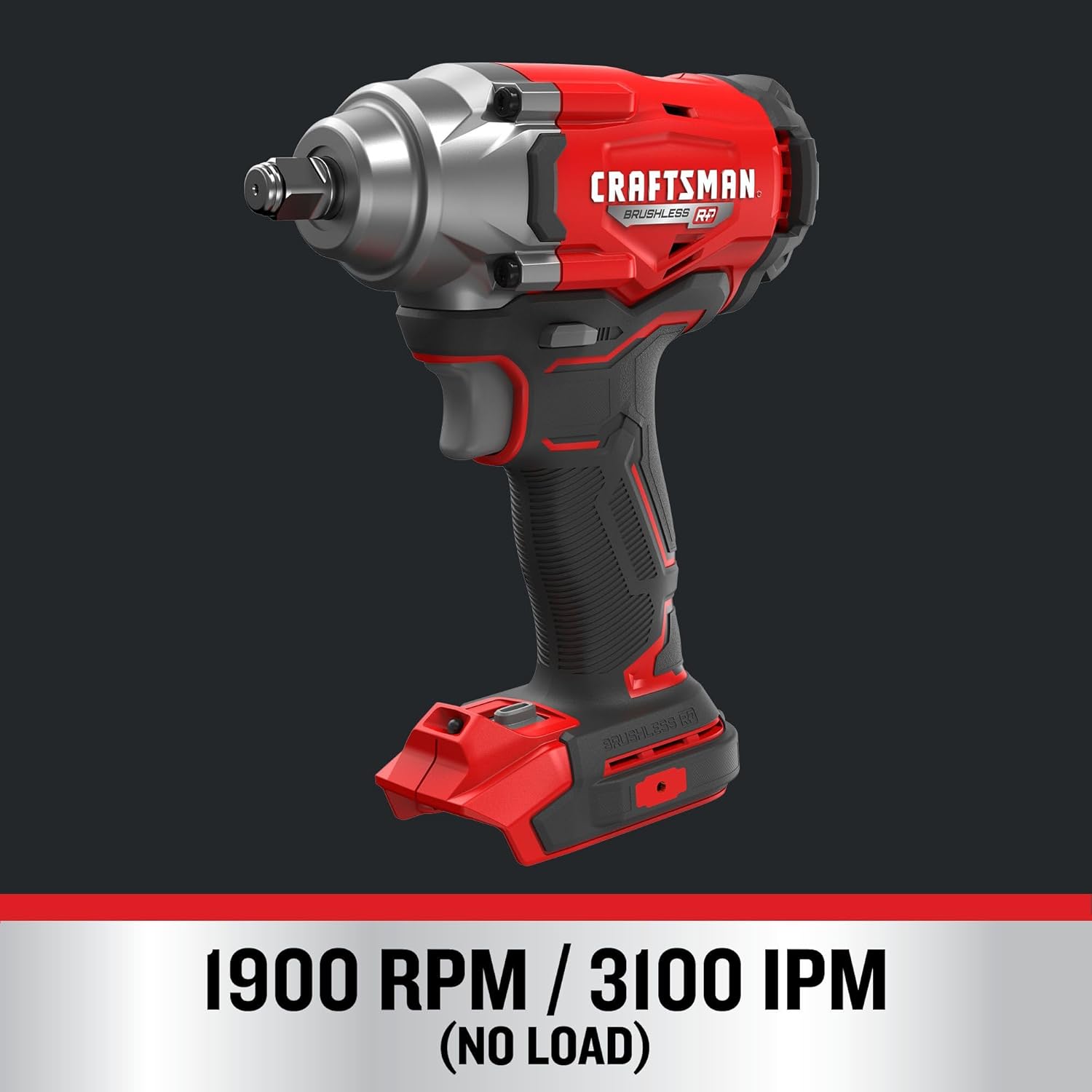 Thumbnail 4 de CRAFTSMAN V20 Cordless Impact Wrench, 1/2-Inch (CMCF921B) — Bare Tool Only