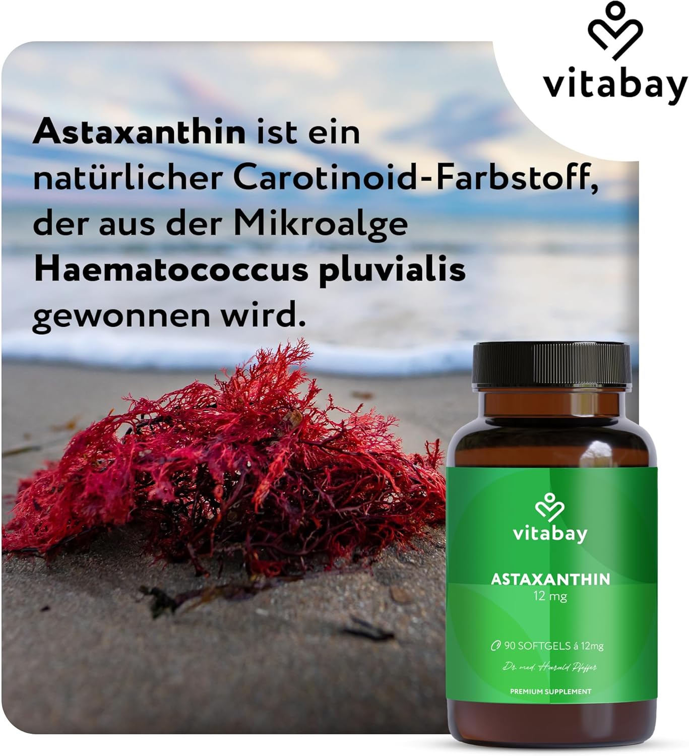 Thumbnail 6 de Vitabay Astaxanthin 12 mg – 90 vegane Softgels ⚙
