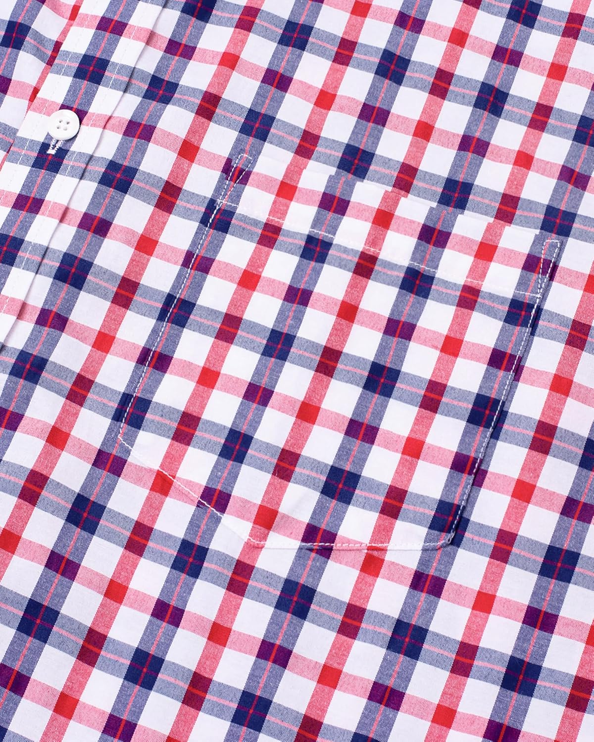 Thumbnail 3 de Alimens & Gentle Men's Plaid Button-Down Shirt: 100% Cotton, Regular Fit