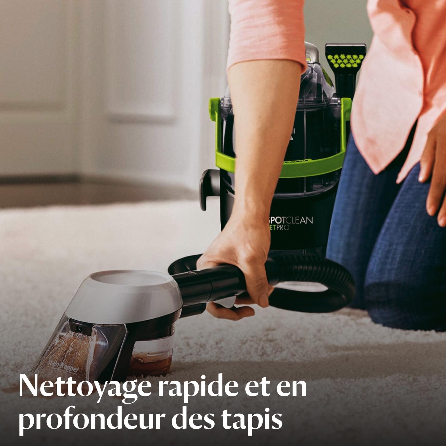 Detalle de BISSELL Formule Spot et Stain 1084N (1 L) – nettoyant concentré pour taches sur tissus, tapis et moquettes