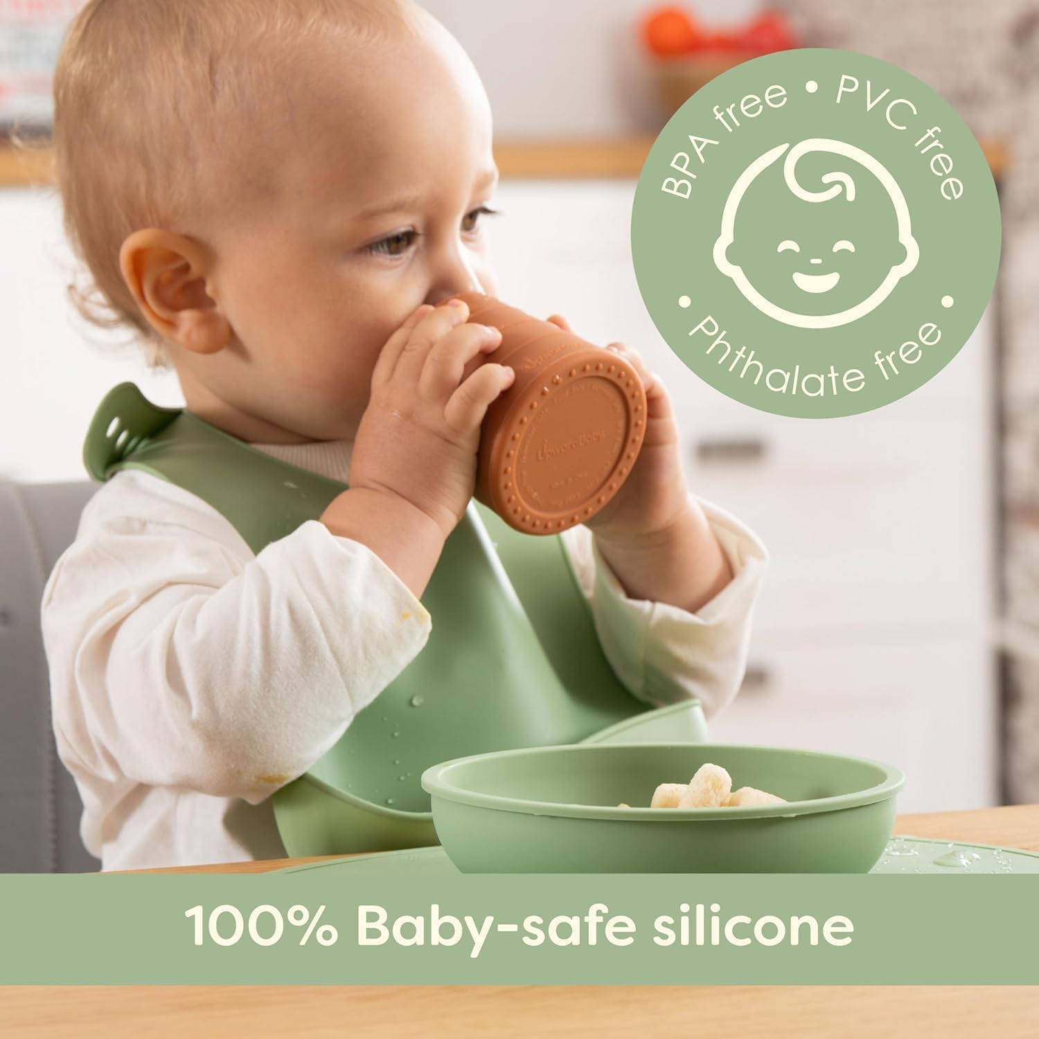 Thumbnail 6 de Upward Silicone Baby Feeding Set