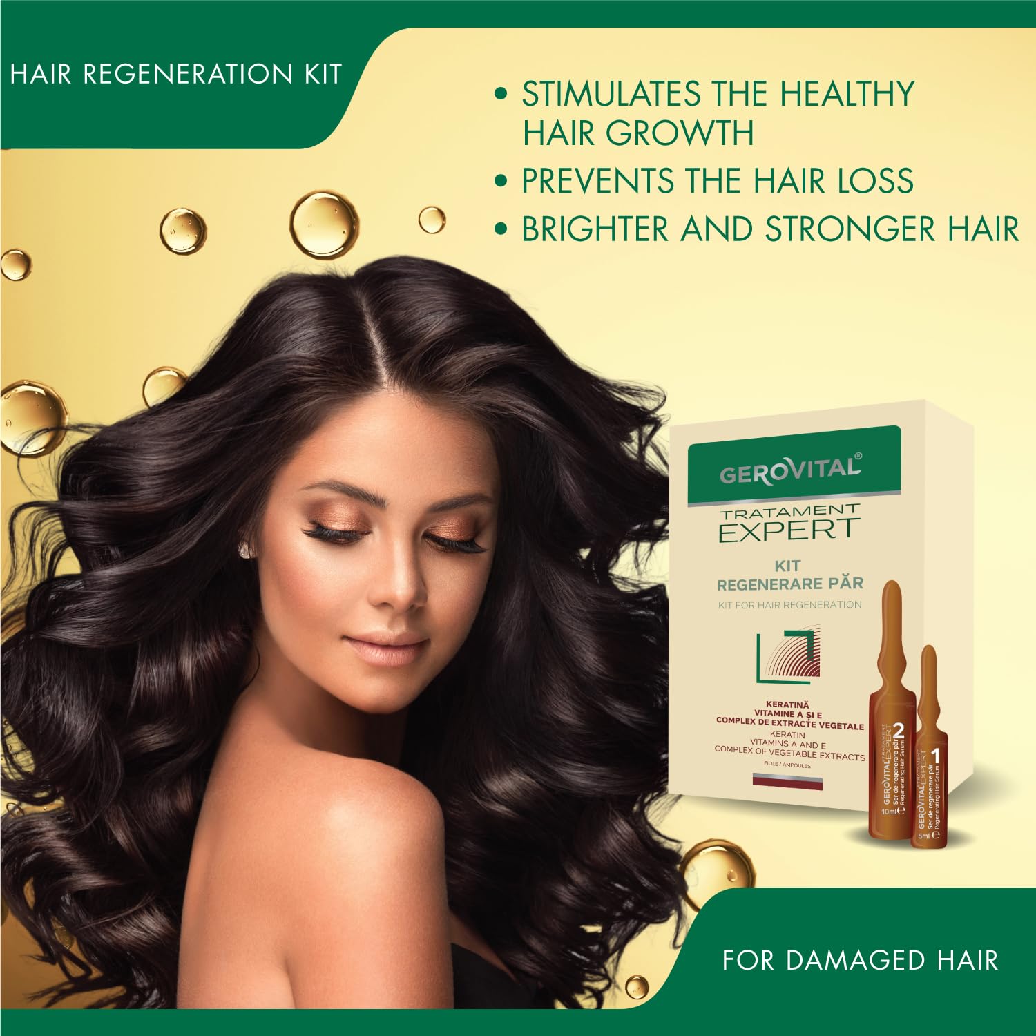 Thumbnail 2 de Gerovital Tratament Expert Haarregenerierendes Serum-Kit mit Keratin, Vitamin A & E (10 x 5 ml & 10 x 10 ml)