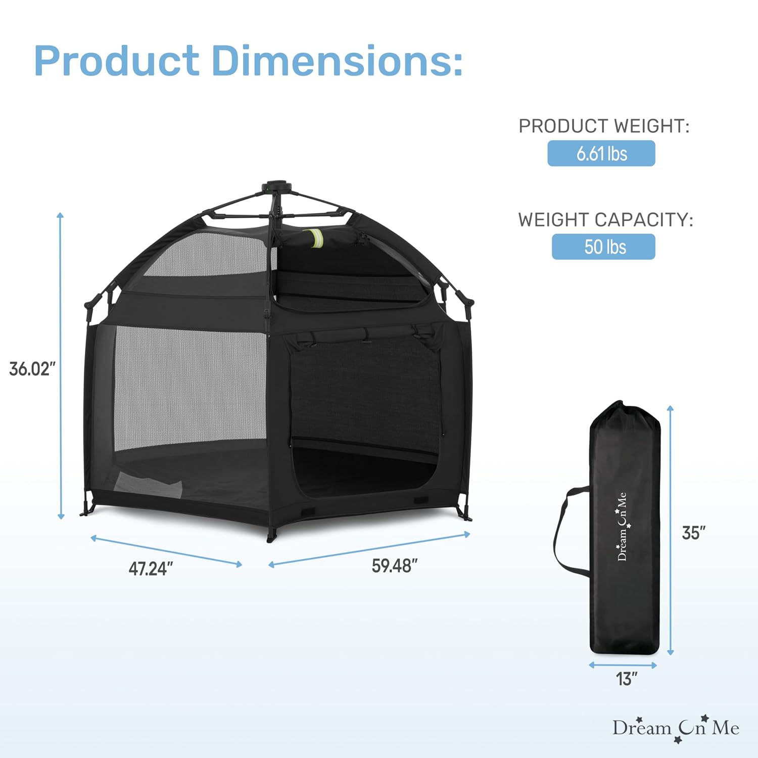 Detalle 1 de Dream On Me Pop-Up Playpen