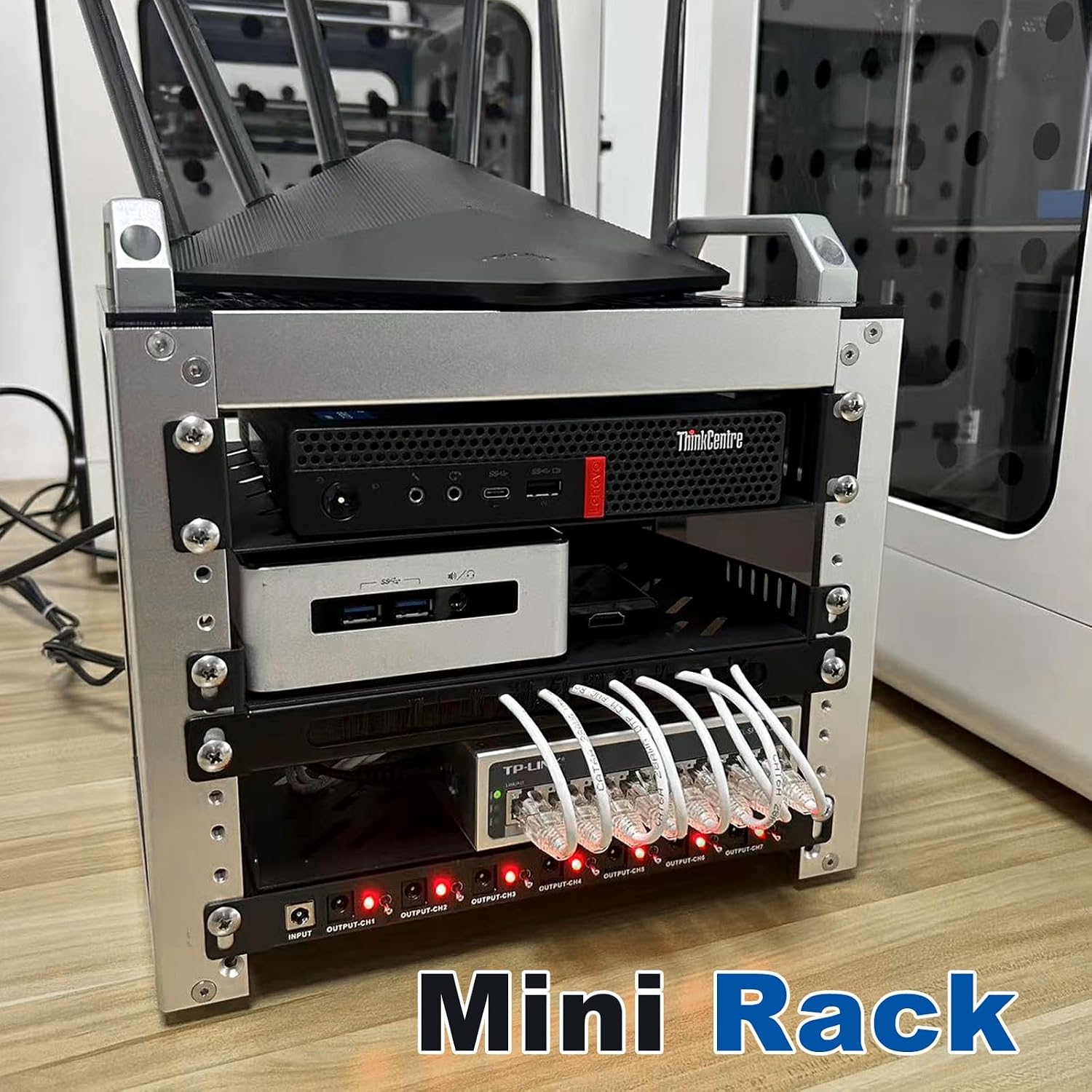 Thumbnail 6 de DeskPi RackMate T0 4U 10-inch server rack