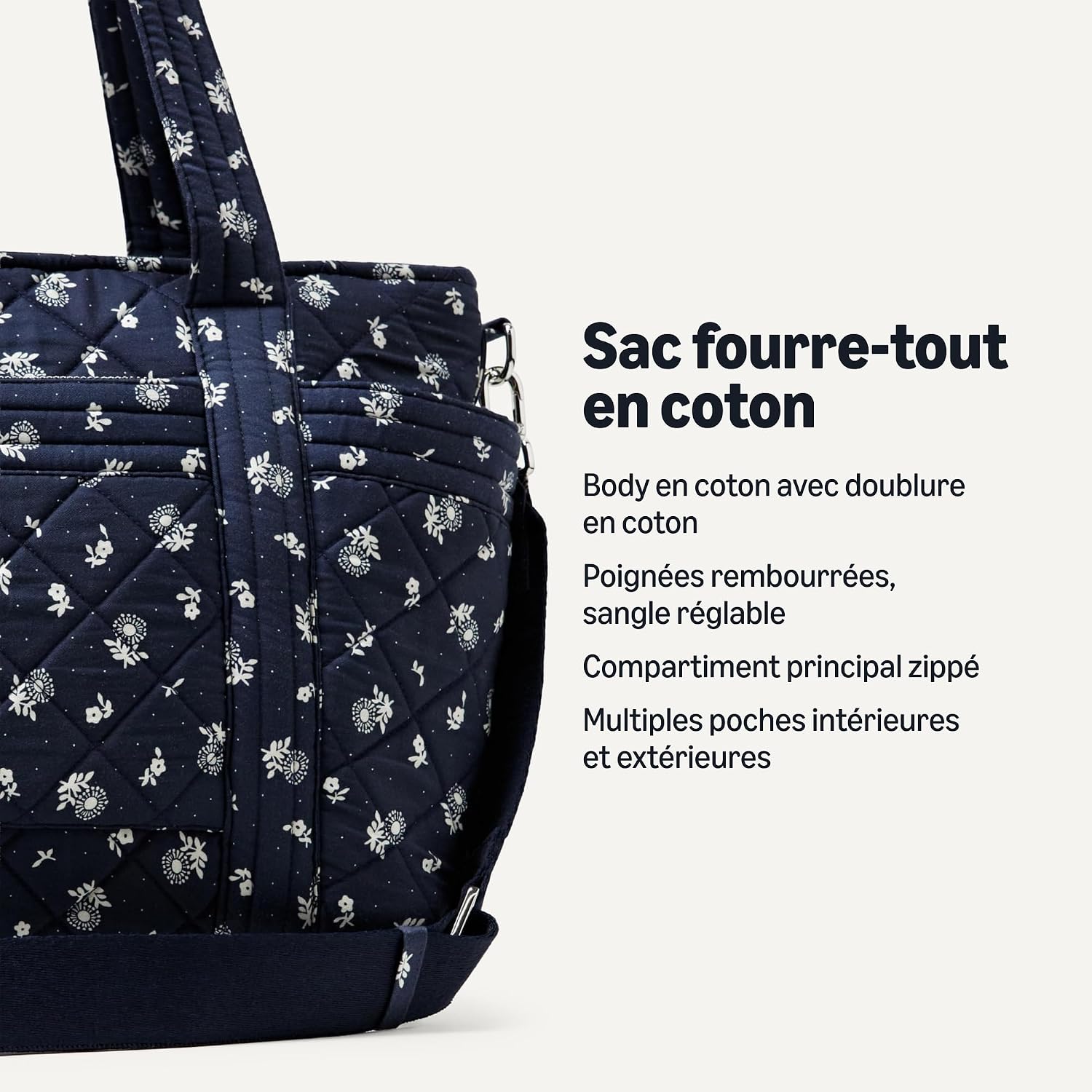 Thumbnail 2 de Amazon Essentials Femme Sac fourre-tout en coton matelassé