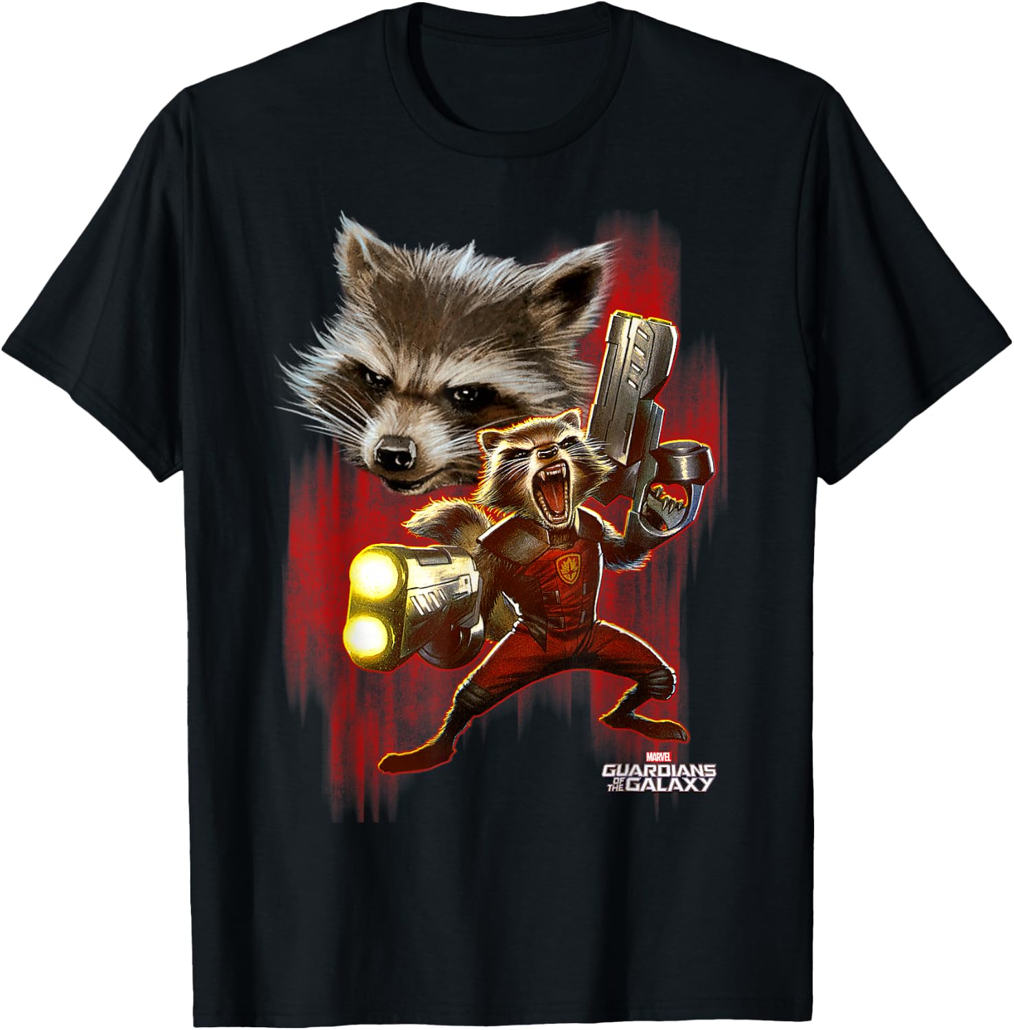 Detalle de Marvel Guardians Rocket Poster T-Shirt