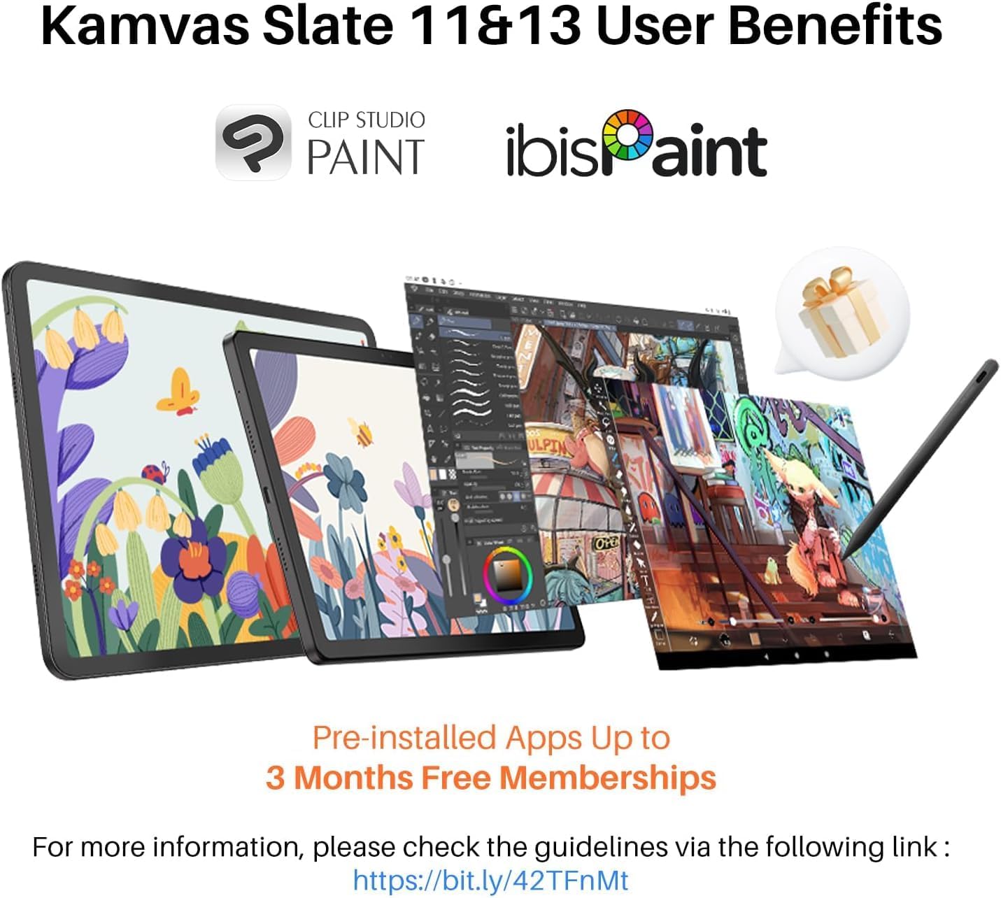 Thumbnail 6 de HUION KAMVAS Slate 11 10.95 Inch 90Hz