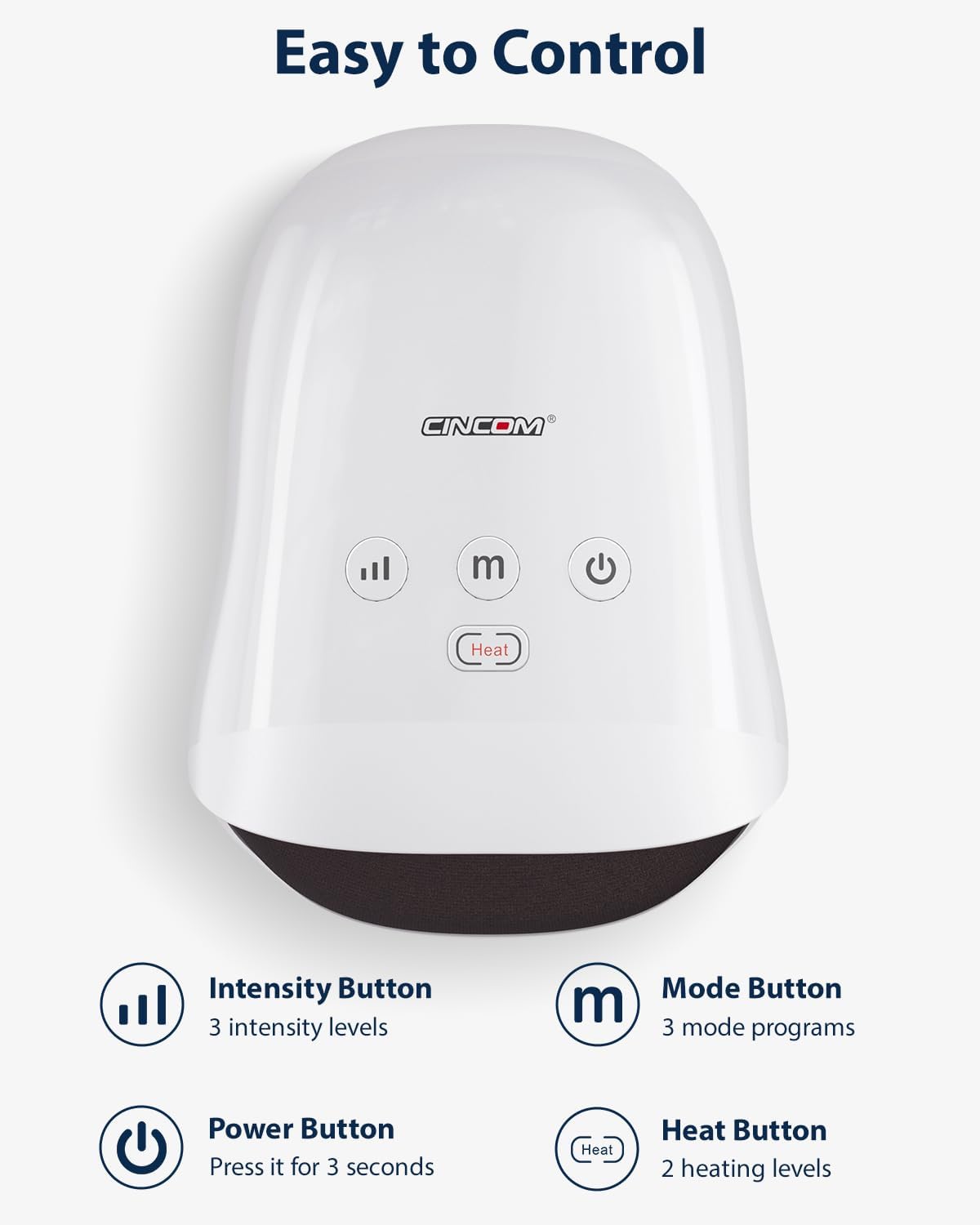 Detalle 2 de CINCOM Hand Massager with Heat and Compression 🤲