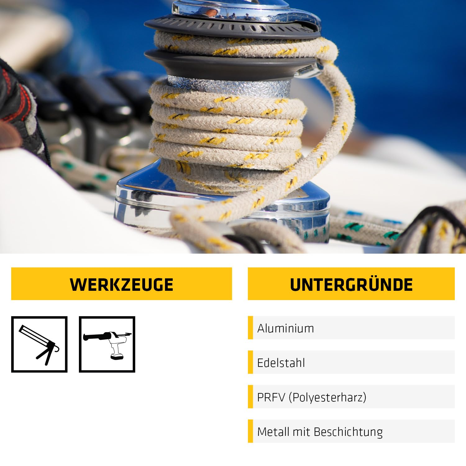 Thumbnail 4 de Sika Sikaflex 591 Weiß – witterungsbeständiger Dichtstoff für Marineanwendungen (300 ml)