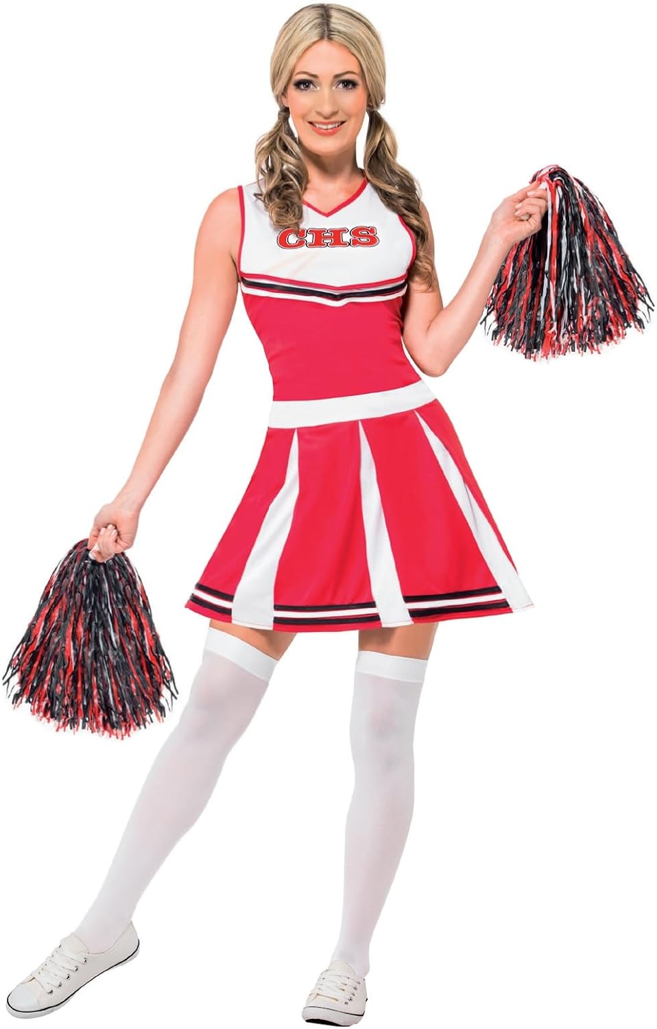 Detalle de Smiffy's Cheerleader Costume Red Dress 32.5