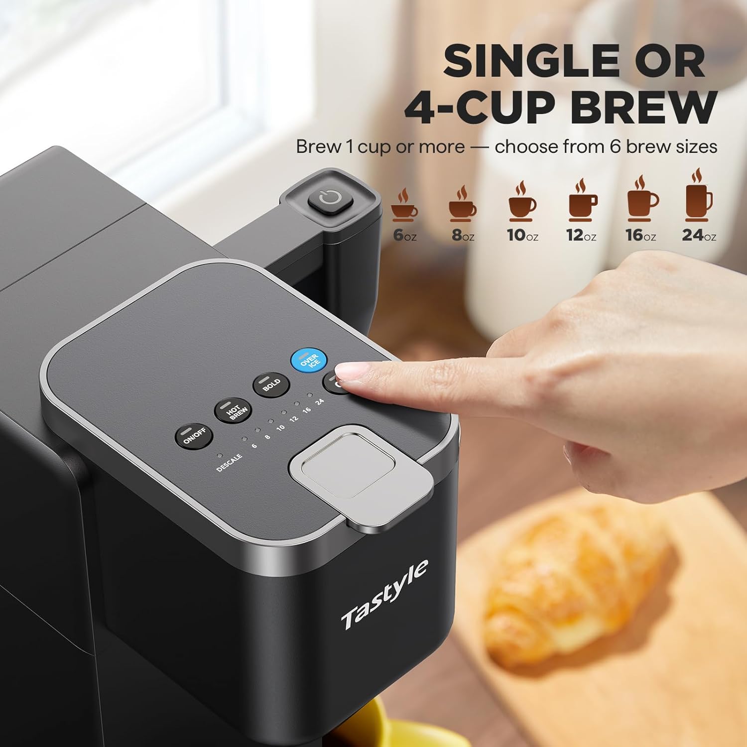 Detalle 2 de Tastyle Single Serve Coffee Maker 40oz