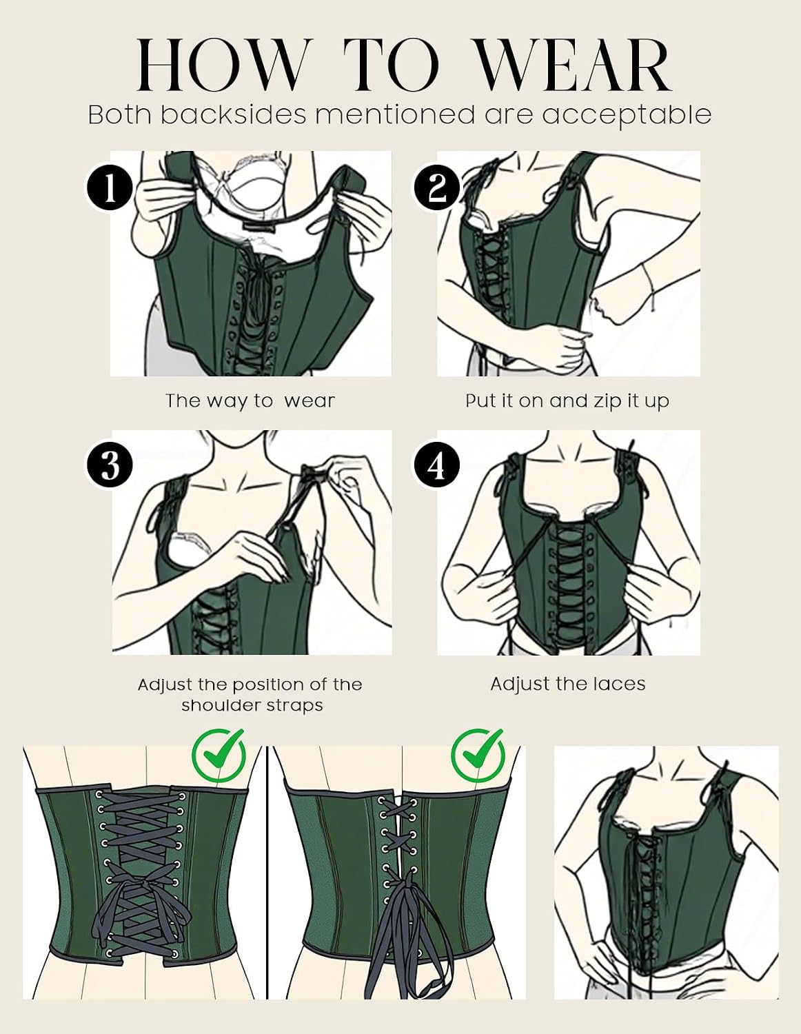 Thumbnail 6 de Scarlet Darkness Corset Top with 21 Plastic Bones