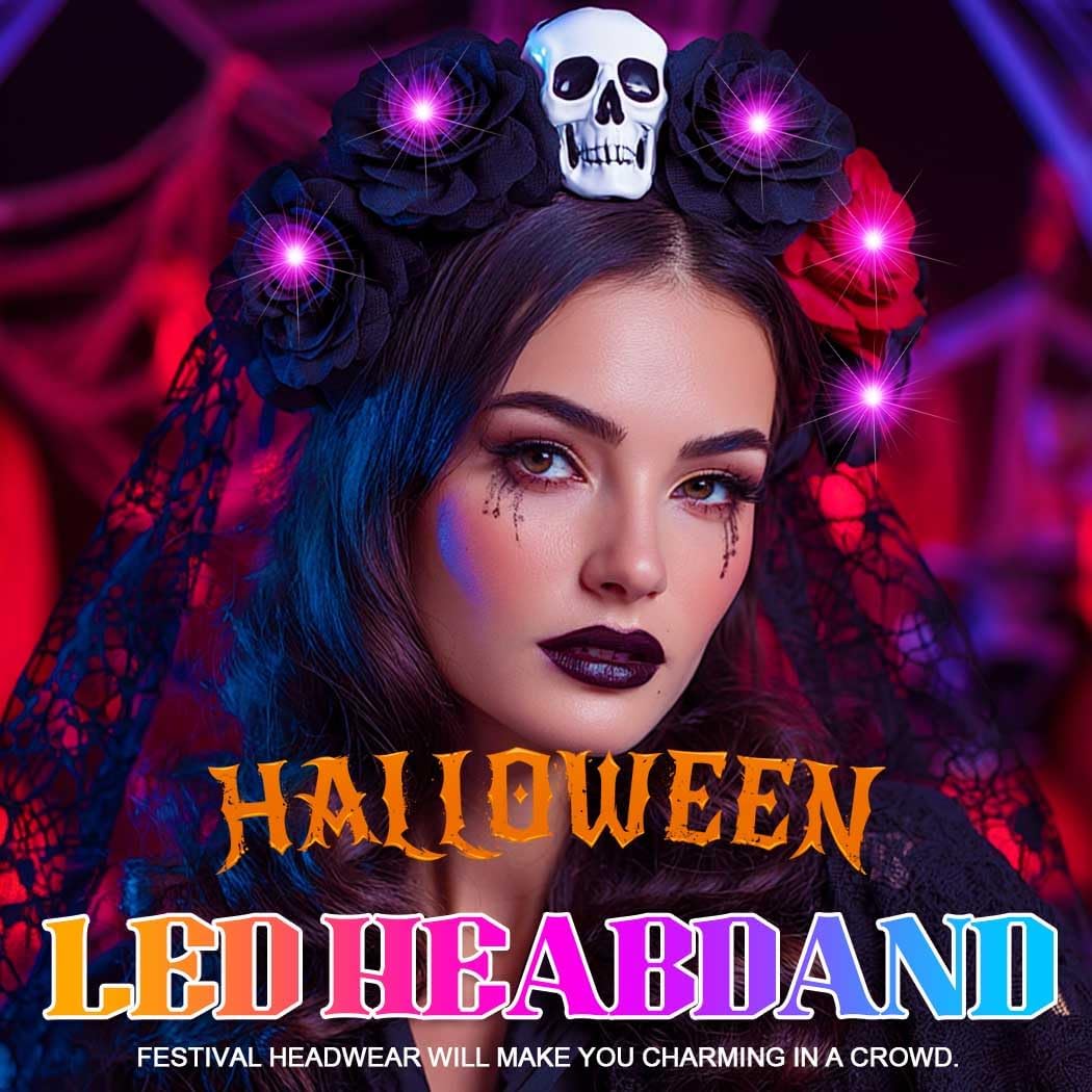 Detalle de Fashband LED Eyeball Feather Headband