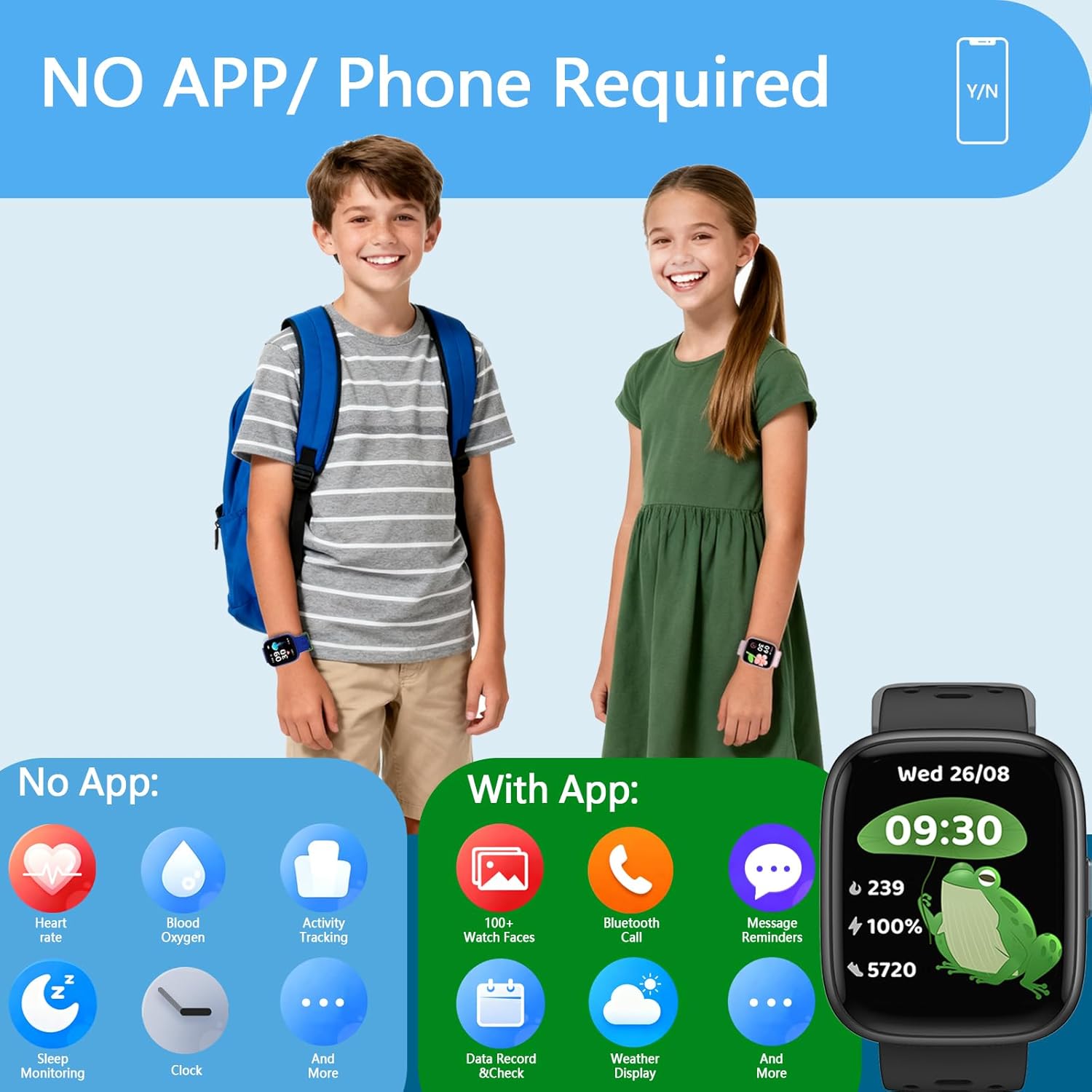 Thumbnail 1 de Enfit Kids Smart Watch 1.83" Touch Screen