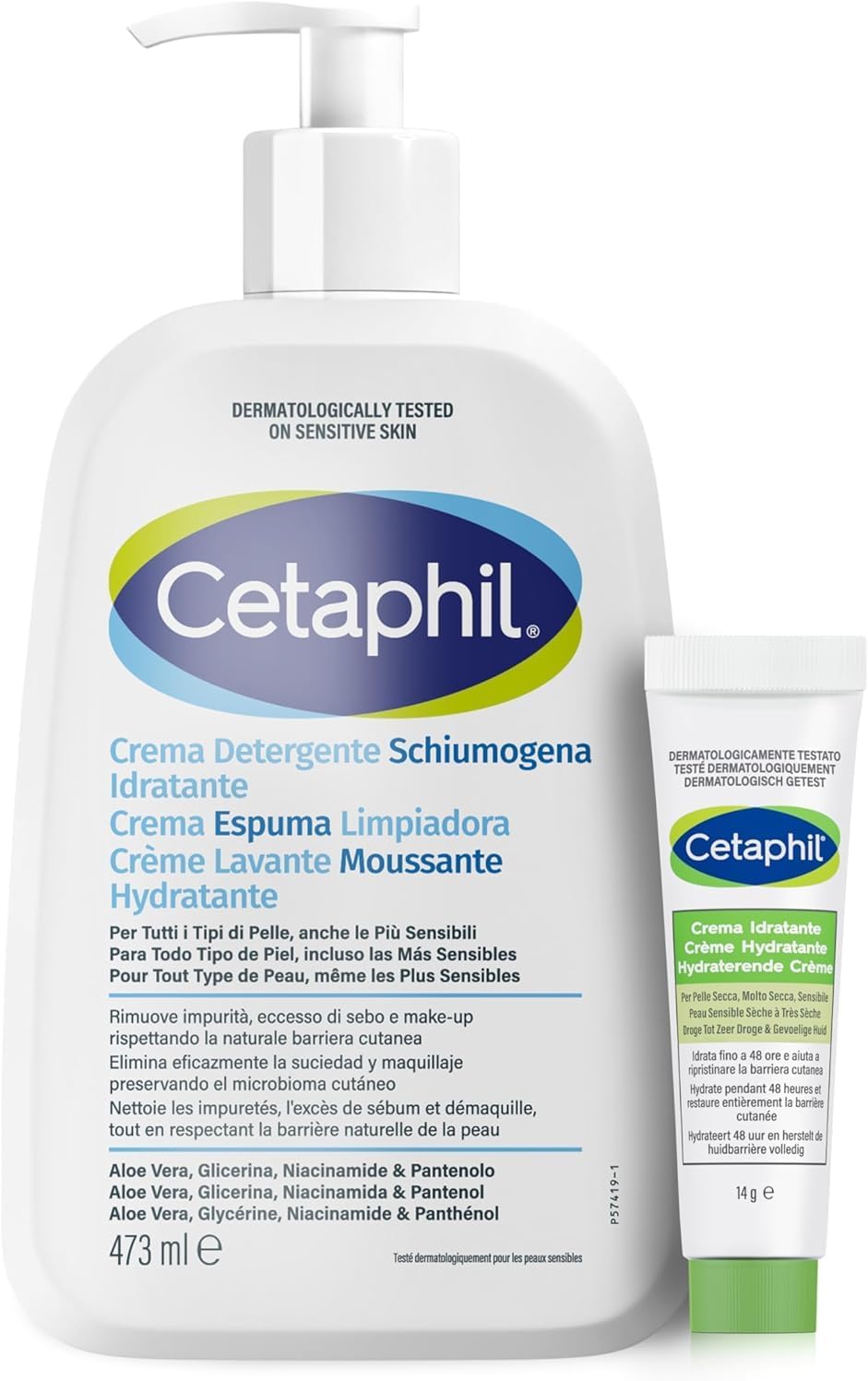 Detalle de Cetaphil Moisturising Foaming Cleanser, 473 ml with Minisize