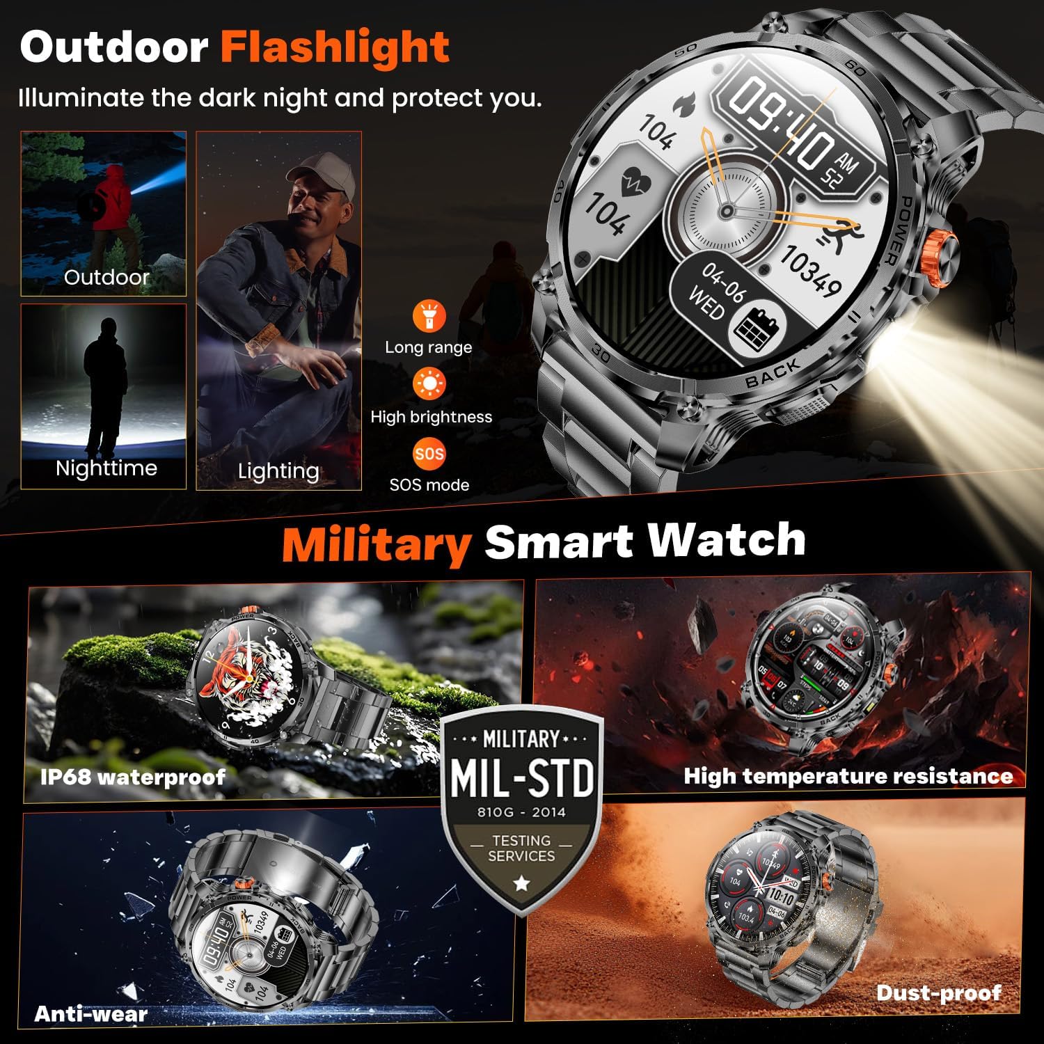 Thumbnail 2 de Smart Watch Men Fitness Tracker 1.85"