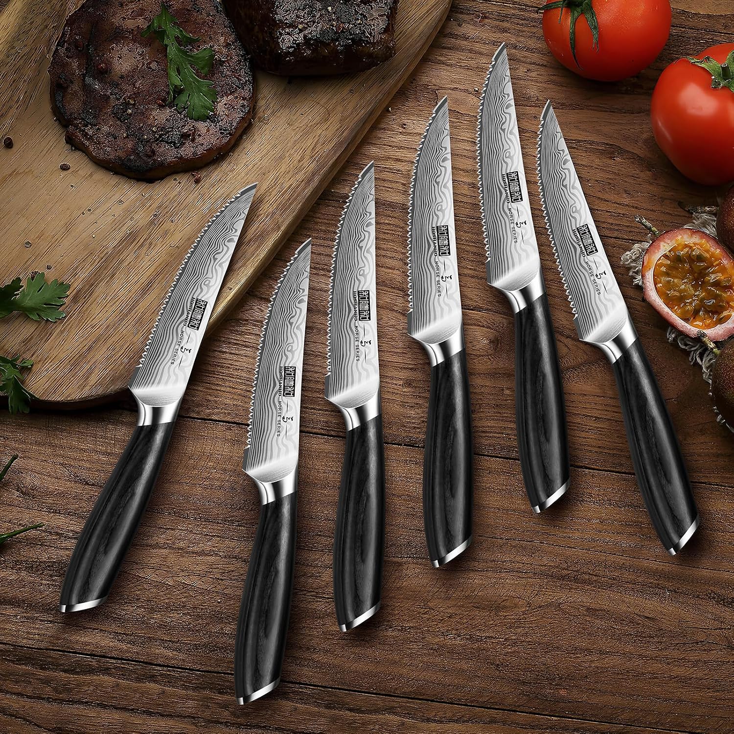 Thumbnail 6 de HOSHANHO Steak Knife Set, 4.5-Inch Blades