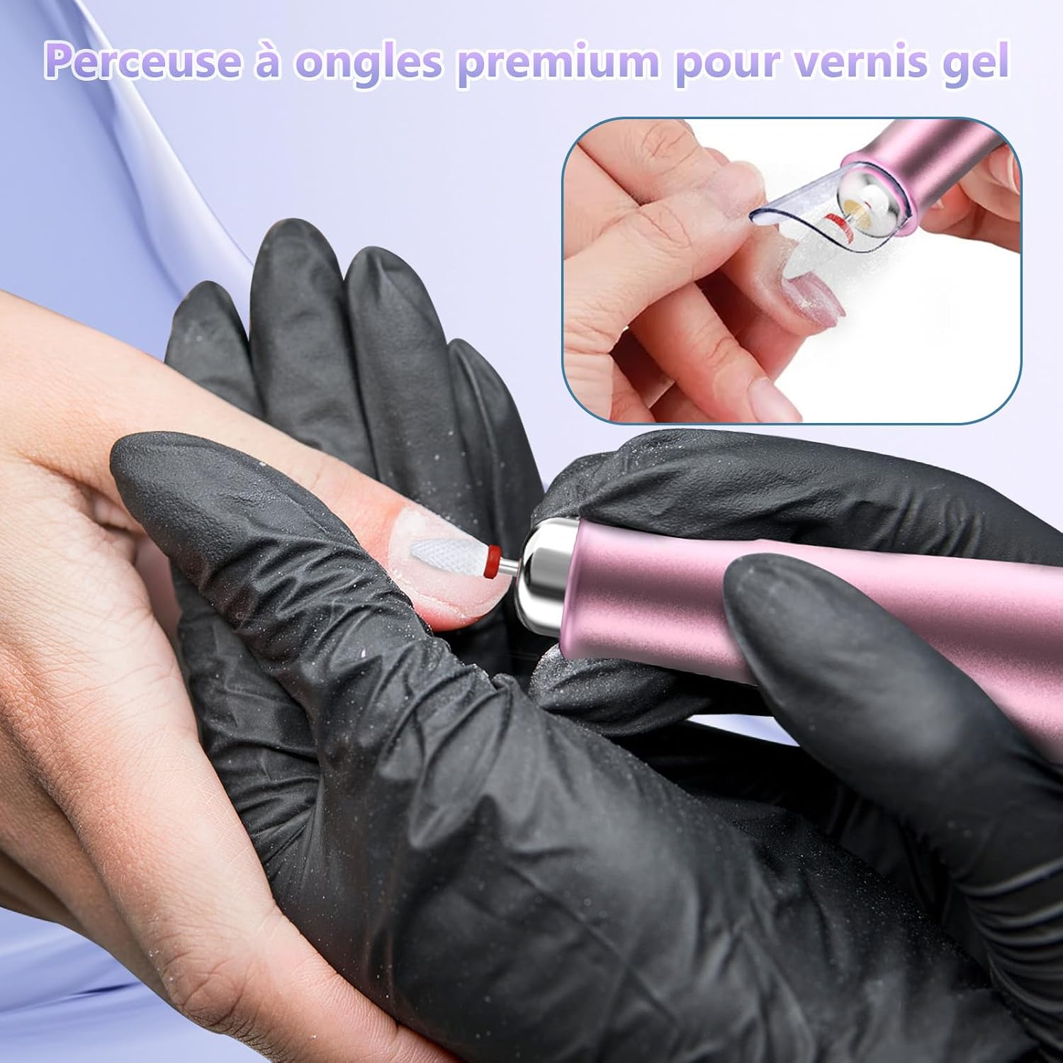 Thumbnail 6 de Ponceuse pour ongles électrique professionnelle 35000 tr/min sans fil – kit complet pour gel et acrylique