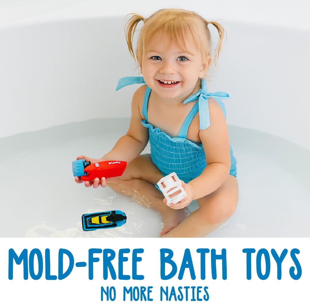 Thumbnail 1 de SplashEZ Boat Toy: Mold-Free Floating Bath Toy for Toddlers & Kids