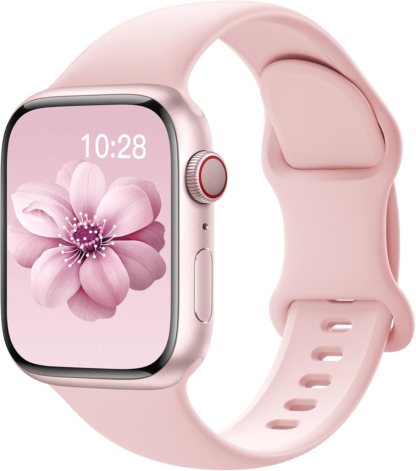 Detalle de Yoohoo Soft Silicone Strap 44mm Bright Pink