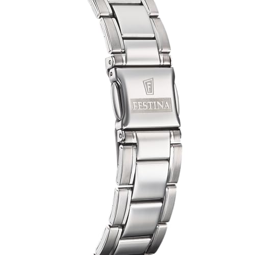 Detalle de Festina Montre Homme Analogique en Acier Inoxydable 316L – Argenté