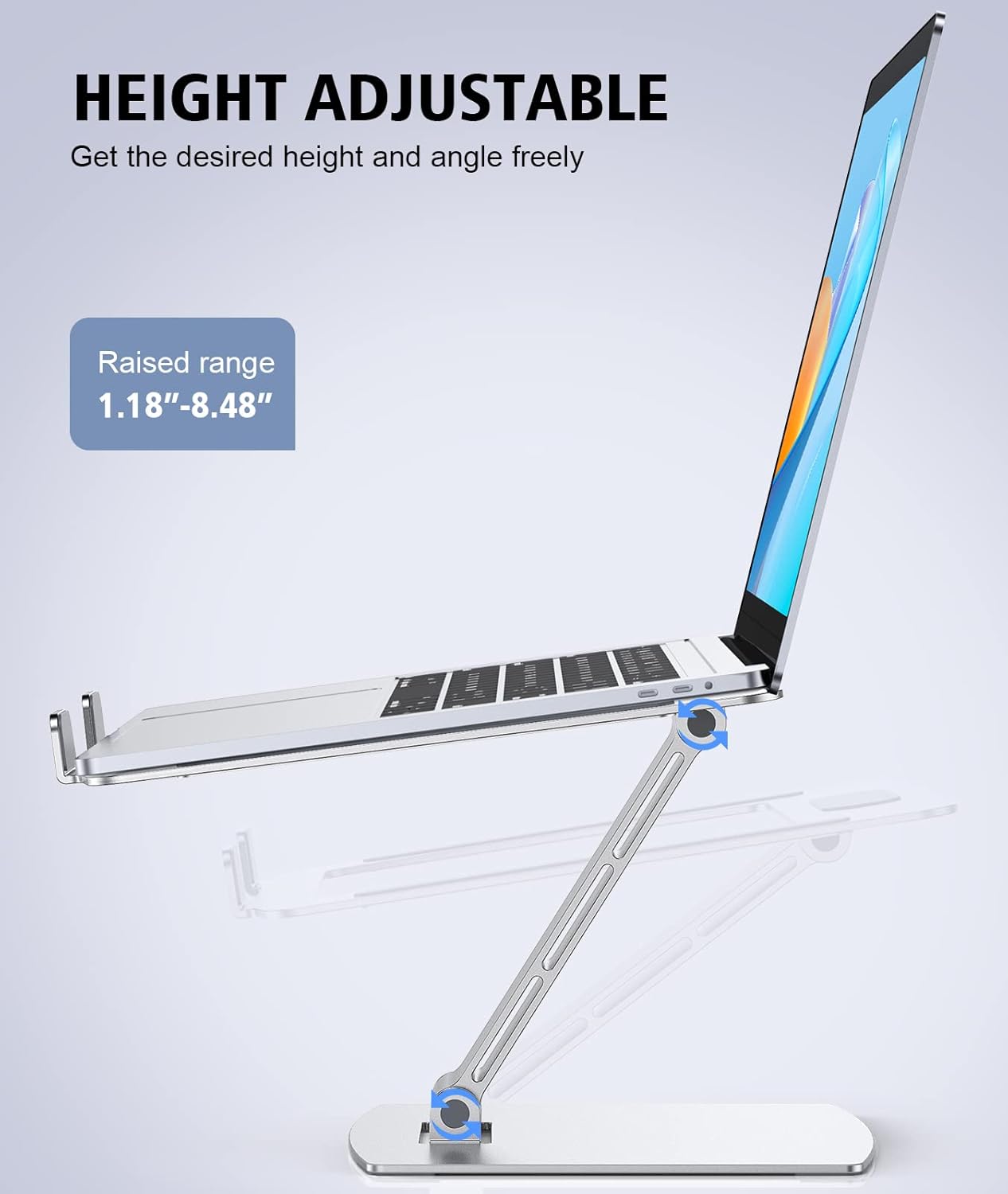 Thumbnail 1 de Glangeh Laptop Stand Adjustable Height 10–16" 💻