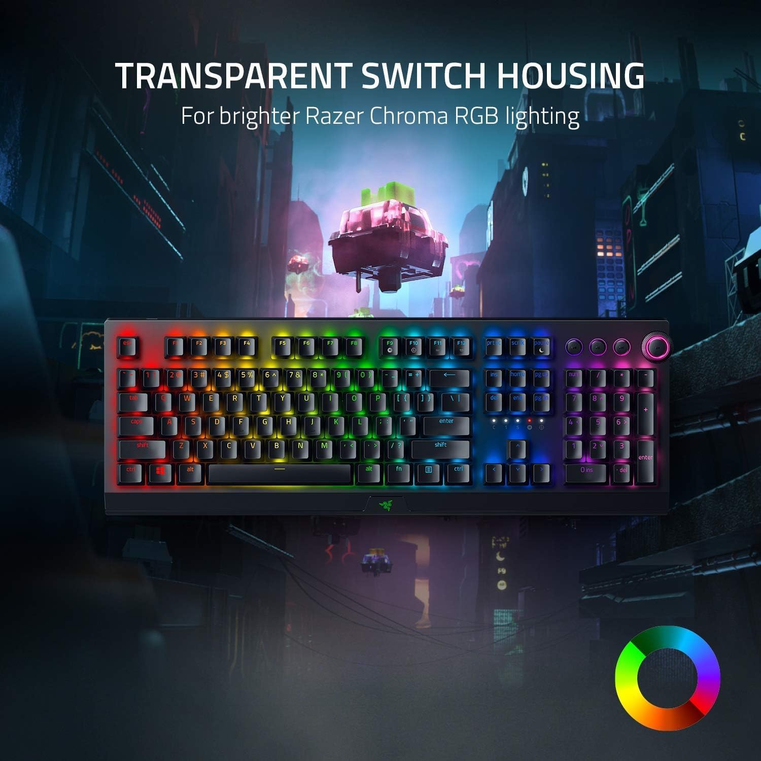Thumbnail 6 de Razer BlackWidow V3 Pro (Yellow Switch) – Kabelloses Voll‑Höhen‑Gaming-Keyboard mit Chroma RGB, Nordic Layout