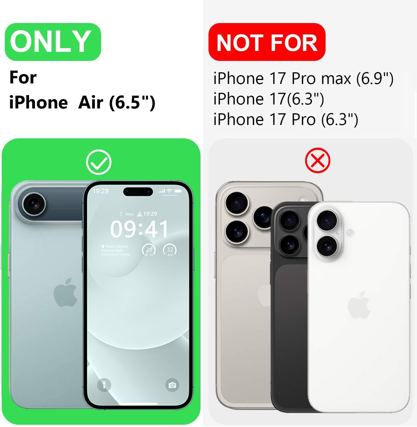 Thumbnail 3 de LOVE 3000 Designed for iPhone Air Case – Premium Silicone, MagSafe Compatible, 6.5" (Green)