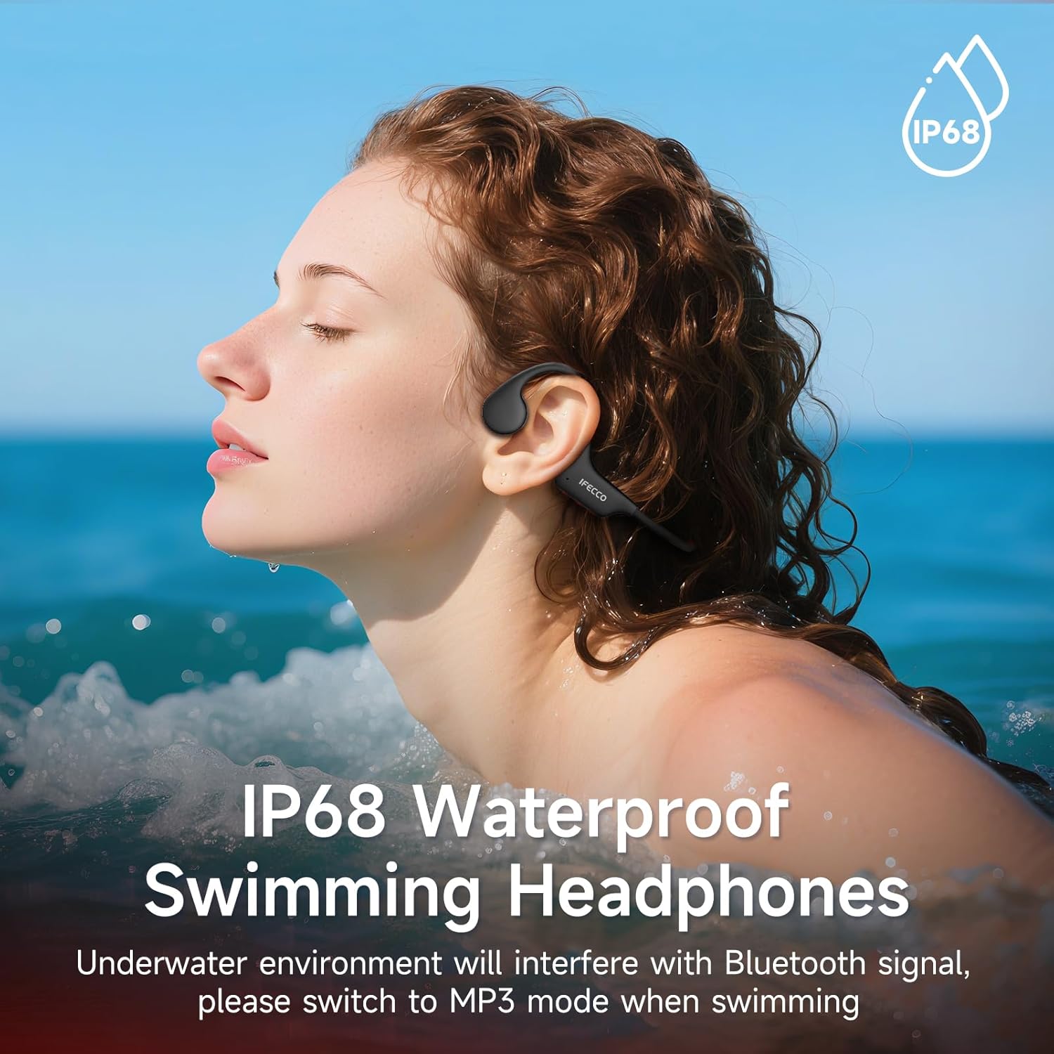 Detalle 2 de IFECCO Kopfhörer Schwimmen Bluetooth 6.0 8 GB