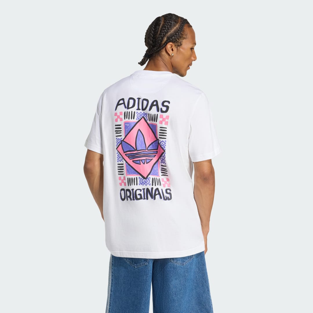 Detalle de Adidas 80s PREM GFX NC en blanco