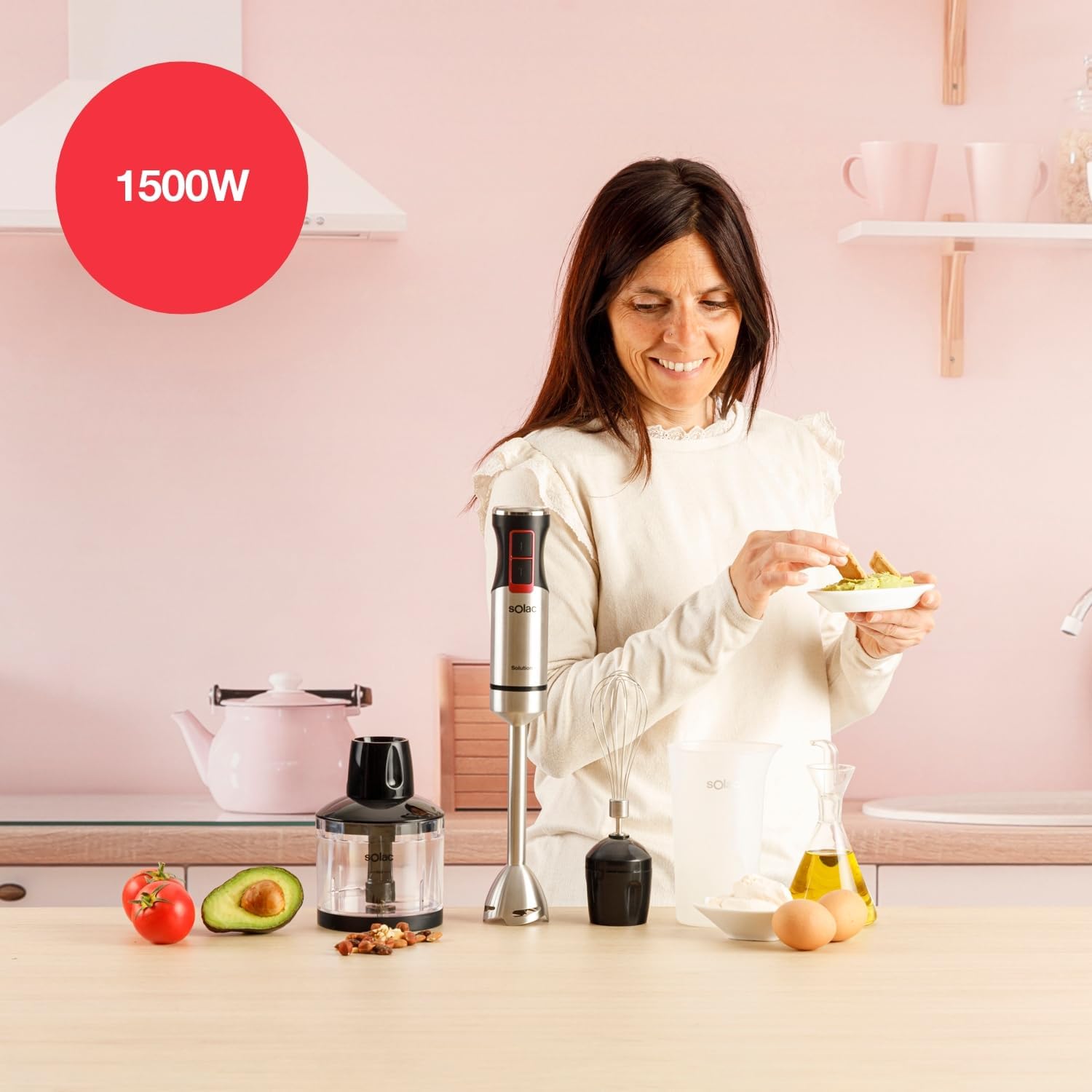 Thumbnail 1 de Solac Solution Batidora de Mano 1503 1500W Turbo Inox