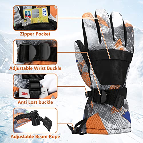 Detalle 2 de Odtmger Ski Gloves waterproof winter gloves