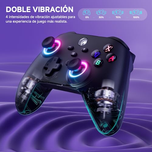 Detalle 2 de Mando Inalámbrico Upgrade para Switch/Switch 2 de ECHTPower: luces, sensores y especialistas en mando pro