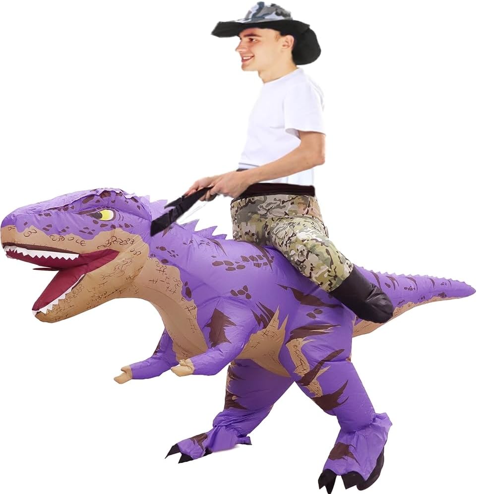 Thumbnail 5 de Rafalacy Inflatable T-Rex Ride-On Costume for Adults (Halloween)