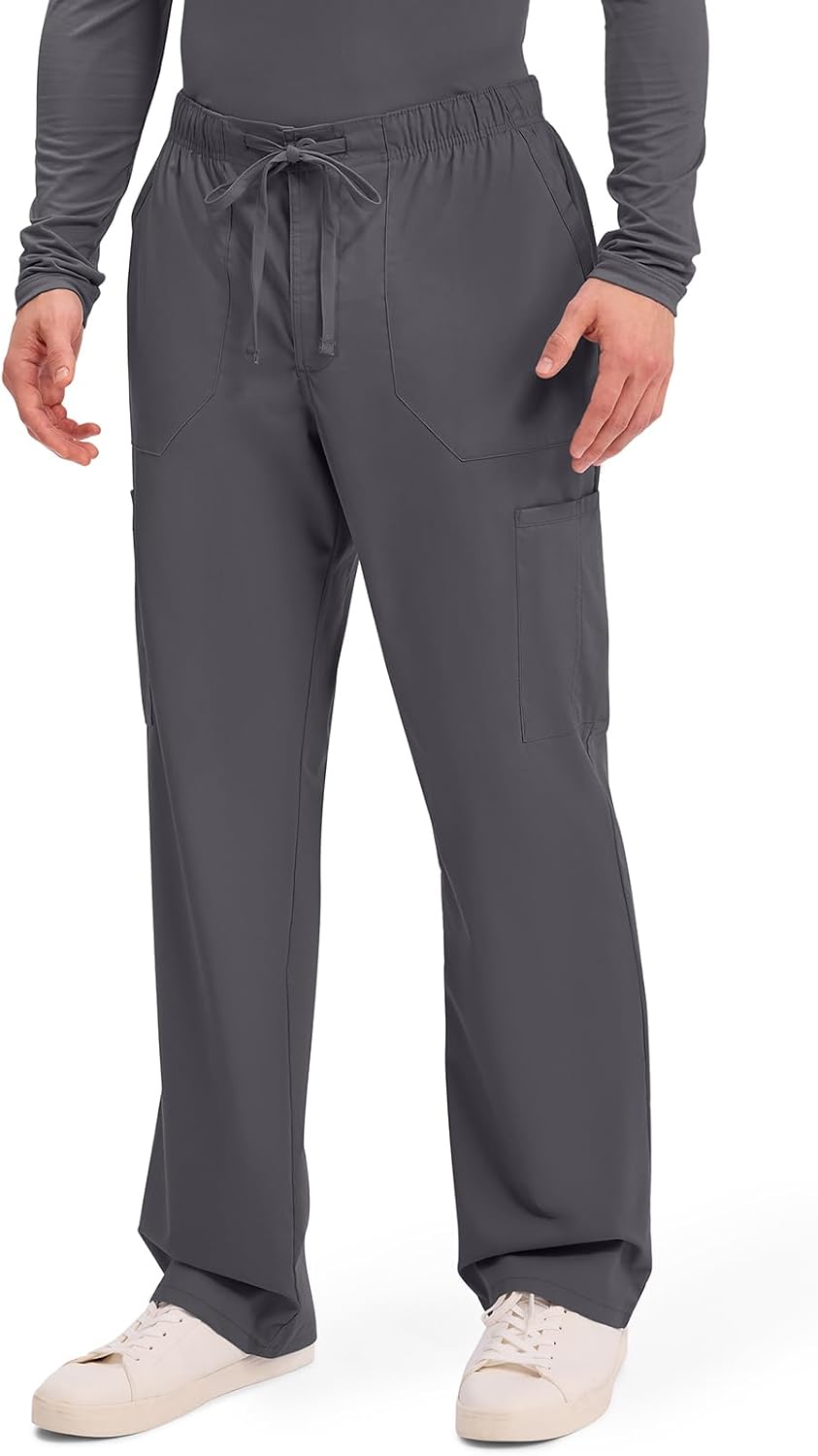 Thumbnail 3 de Cherokee WW Professionals Men's Tapered Cargo Scrub Pants, 5 Pockets, 2-Way Stretch
