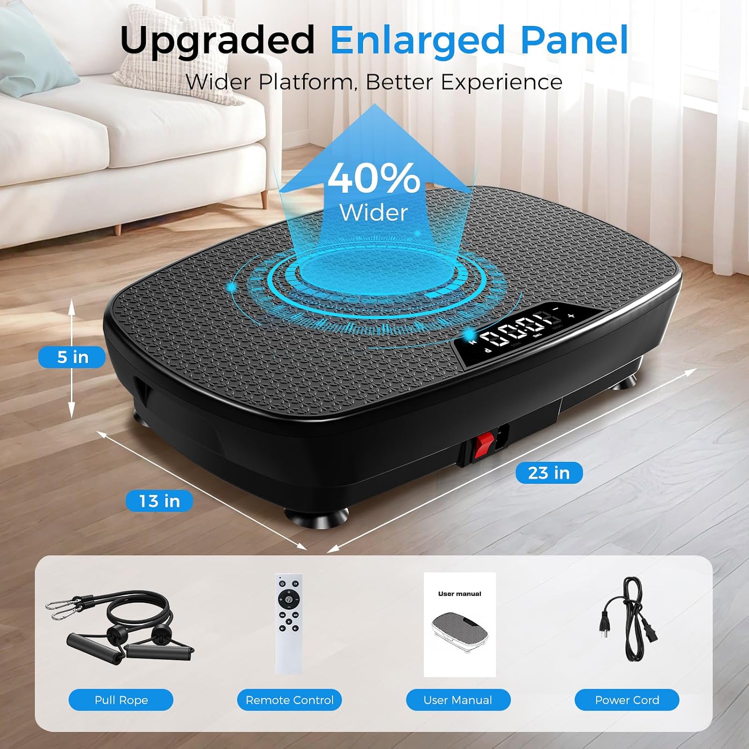 Detalle de AoraPulse Vibration Plate Exercise Machine Review