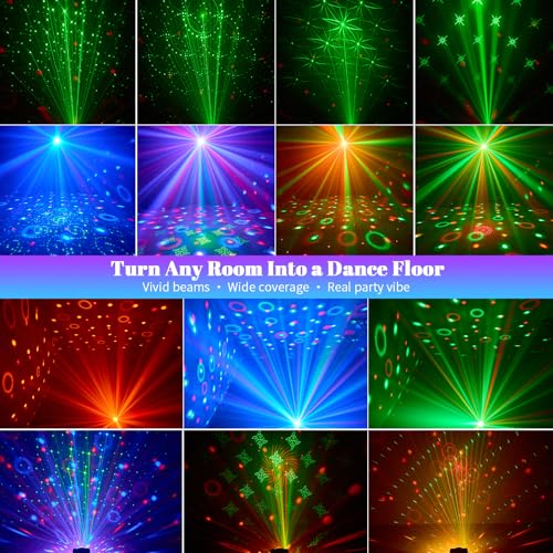 Thumbnail 5 de LITE WORLD Disco Lights RGB LED Strobe Lights with 9 Sound Activated Modes